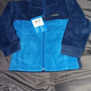 3T Columbia Blue and Navy Fleece Jacket